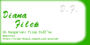 diana filep business card